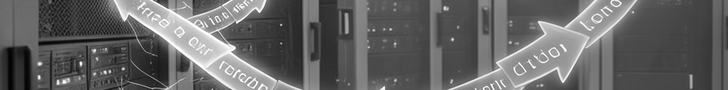 HTTP redirect limits banner -- glowing arrows bouncing between server racks in an ouroboros spiral