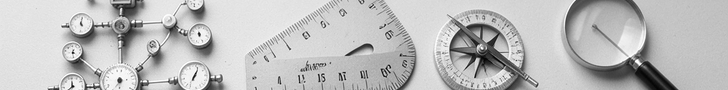Tools banner -- a row of small distinct hand instruments, each a self-contained device